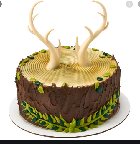 Cake Topper with Deer Antlers