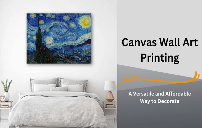 Canvas Wall Art Printing - Starry Night - V. van Gogh, Reproduction